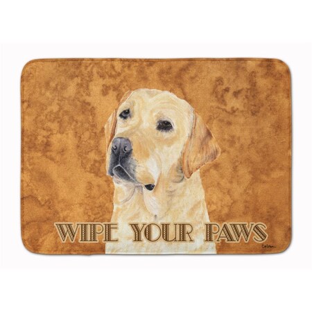 Carolines Treasures Labrador Wipe Your Paws Machine Washable Memory Foam Mat SC9133RUG